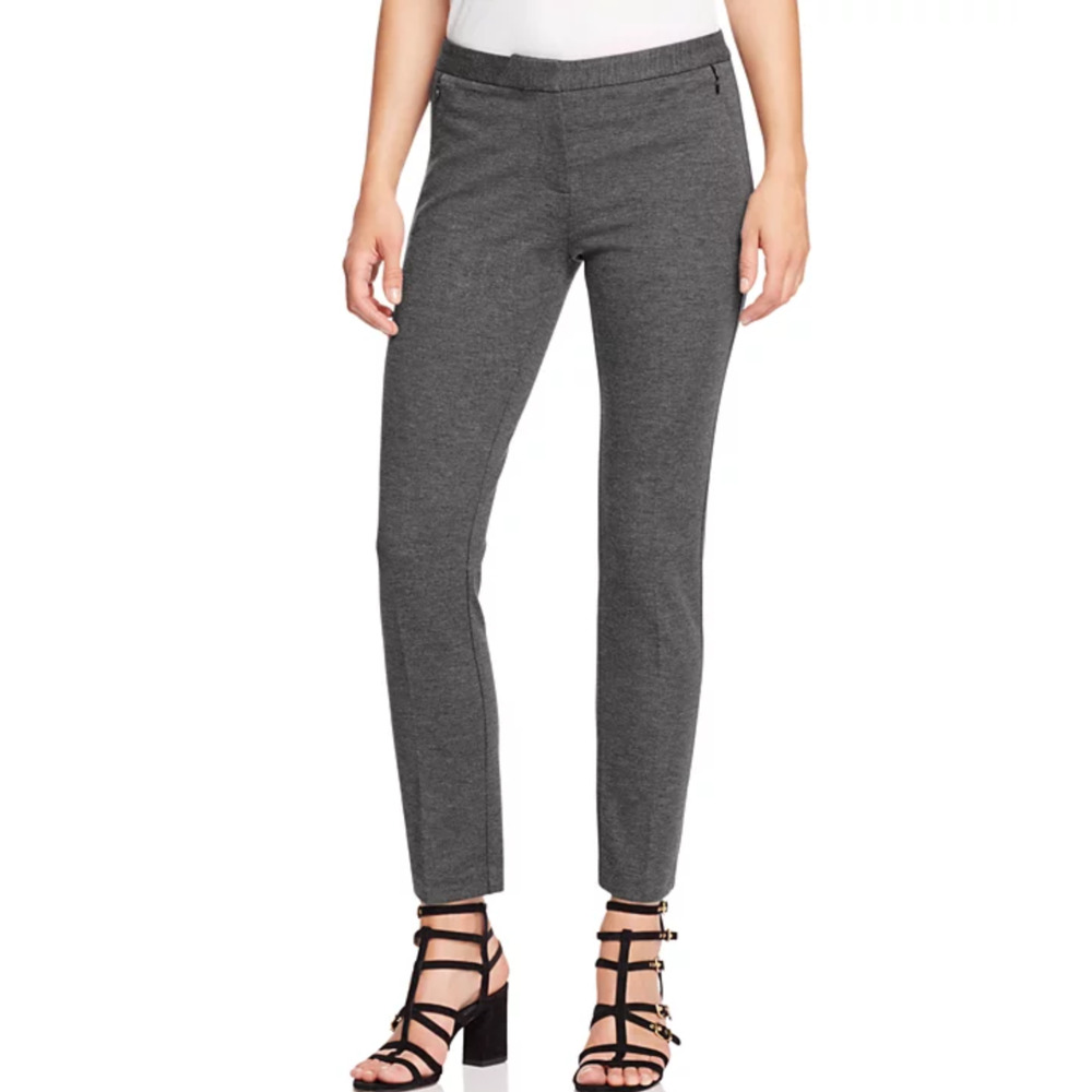 KOBI HALPERIN Women's Alexandra Slim Ankle Pants Jersey Grey size 4